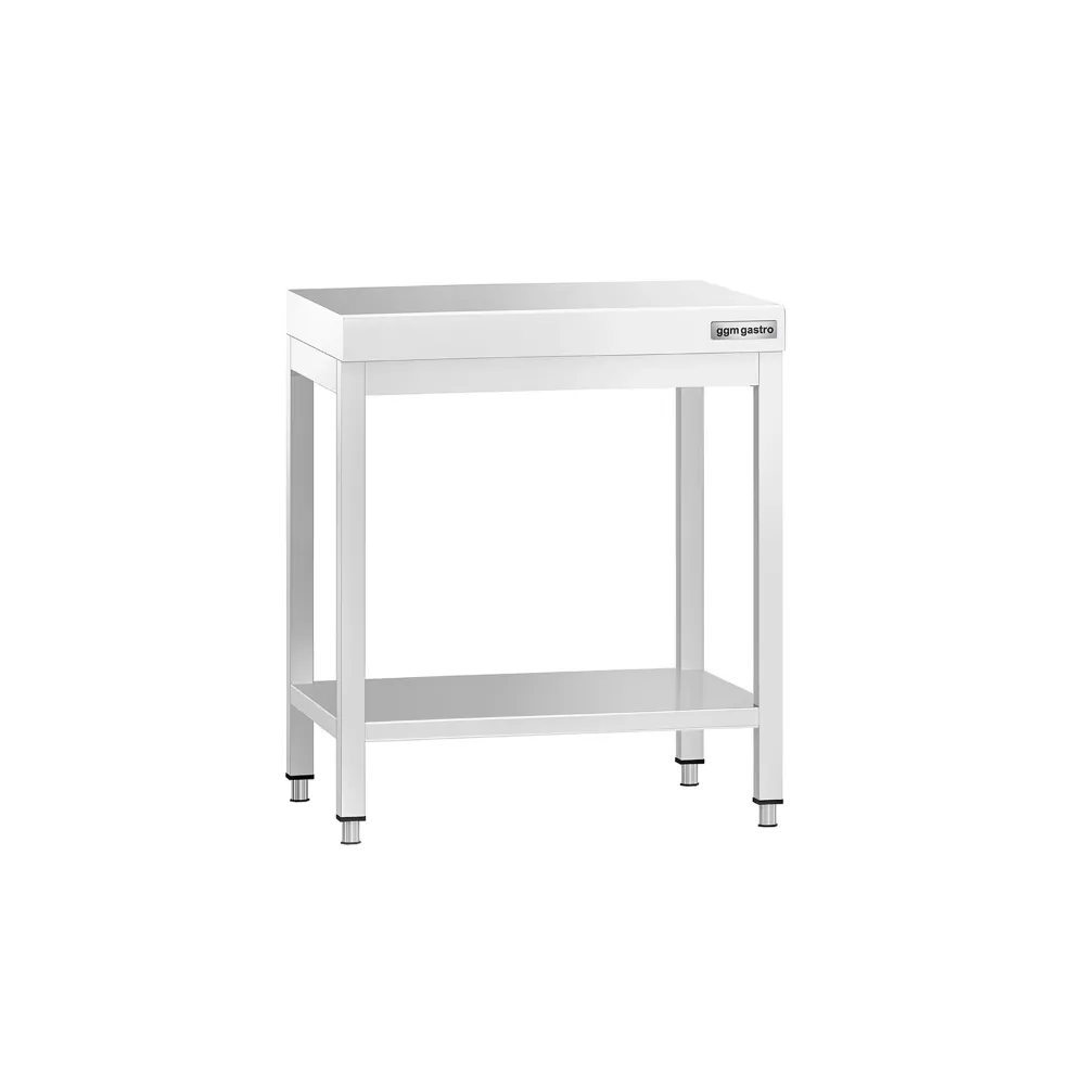 Маса от неръждаема стомана PREMIUM - 700x600mm - с основен рафт