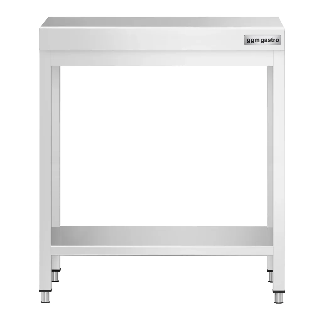 Маса от неръждаема стомана PREMIUM - 700x600mm - с основен рафт