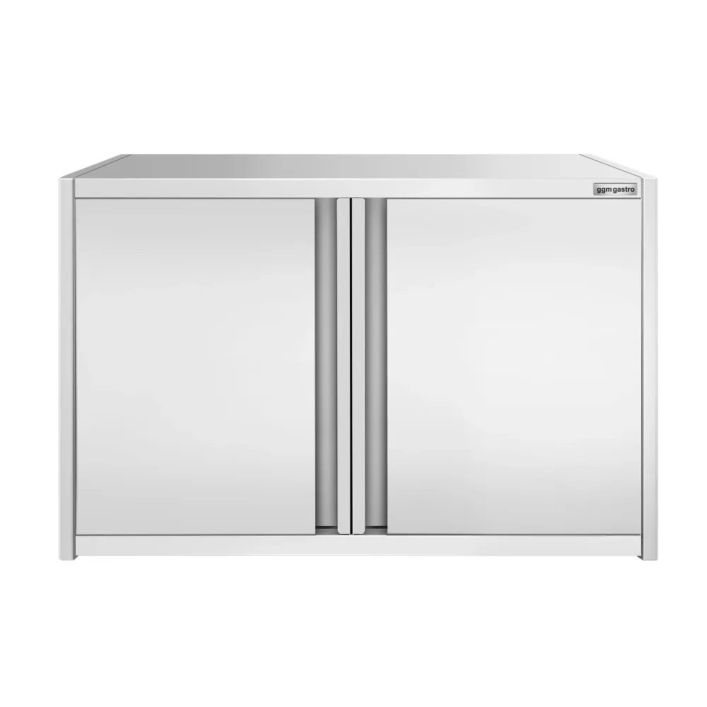 Стенен шкаф от неръждаема стомана PREMIUM - 800x400mm - с врати на панти - 650mm височина