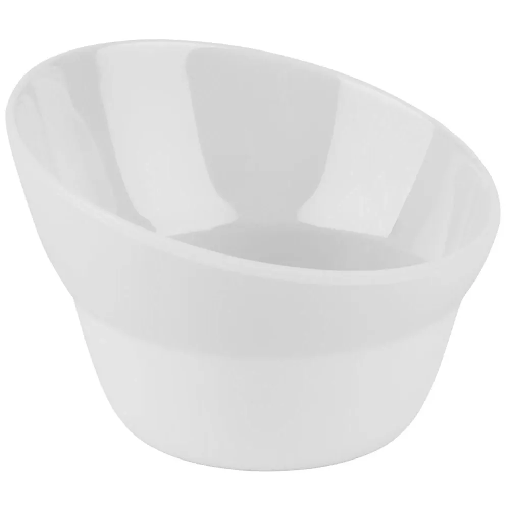 (6 бр.) Купичка PREMIUM - CASUAL - Меламин - 130ml - Ø 100mm - Дълбочина: 70mm - Бяло