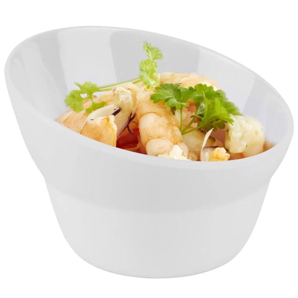 (6 бр.) Купичка PREMIUM - CASUAL - Меламин - 130ml - Ø 100mm - Дълбочина: 70mm - Бяло
