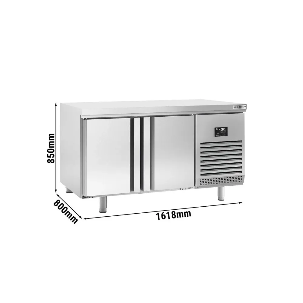 Пекарска хладилна маса PREMIUM PLUS - 1618x800mm - за тави 600x400мм (EN) - с 2 врати - вентилирано охлаждане - автоматичн...