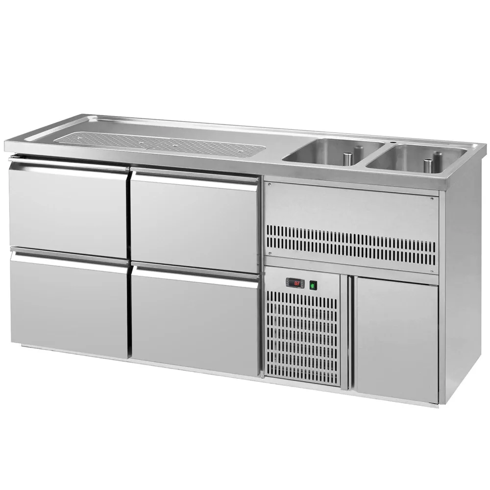 Хладилна маса PREMIUM PLUS - 1950x700mm - 4 чекмеджета
