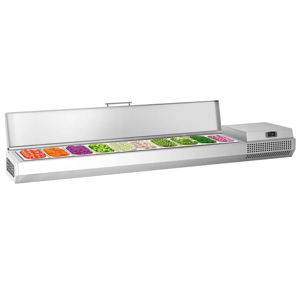 Настолна хладилна витрина PREMIUM PLUS - 2300x413x260mm - 10x GN 1/3