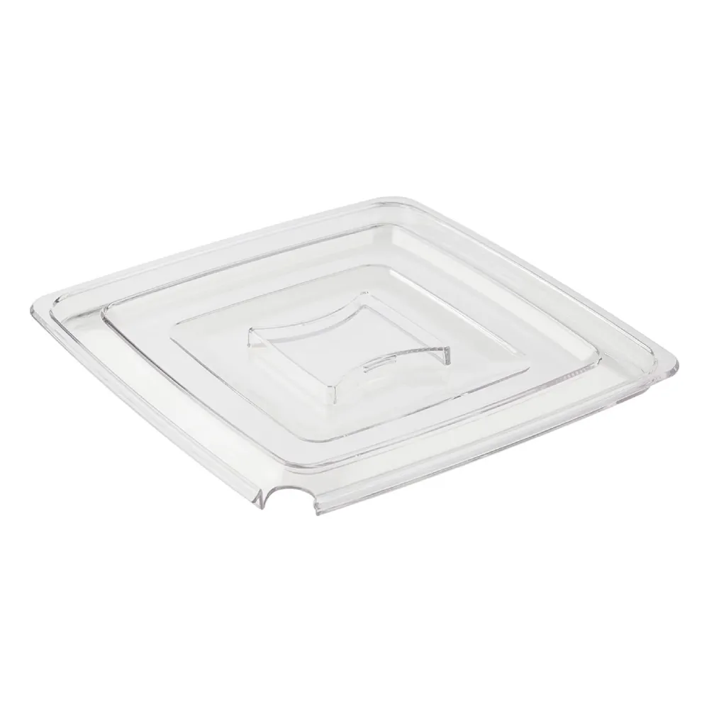 (6 бр.) Капак за прибори за хранене с три отделения PURE - акрил - 255x255x15mm - прозрачен - съвместимост: 83408#6, 83469...
