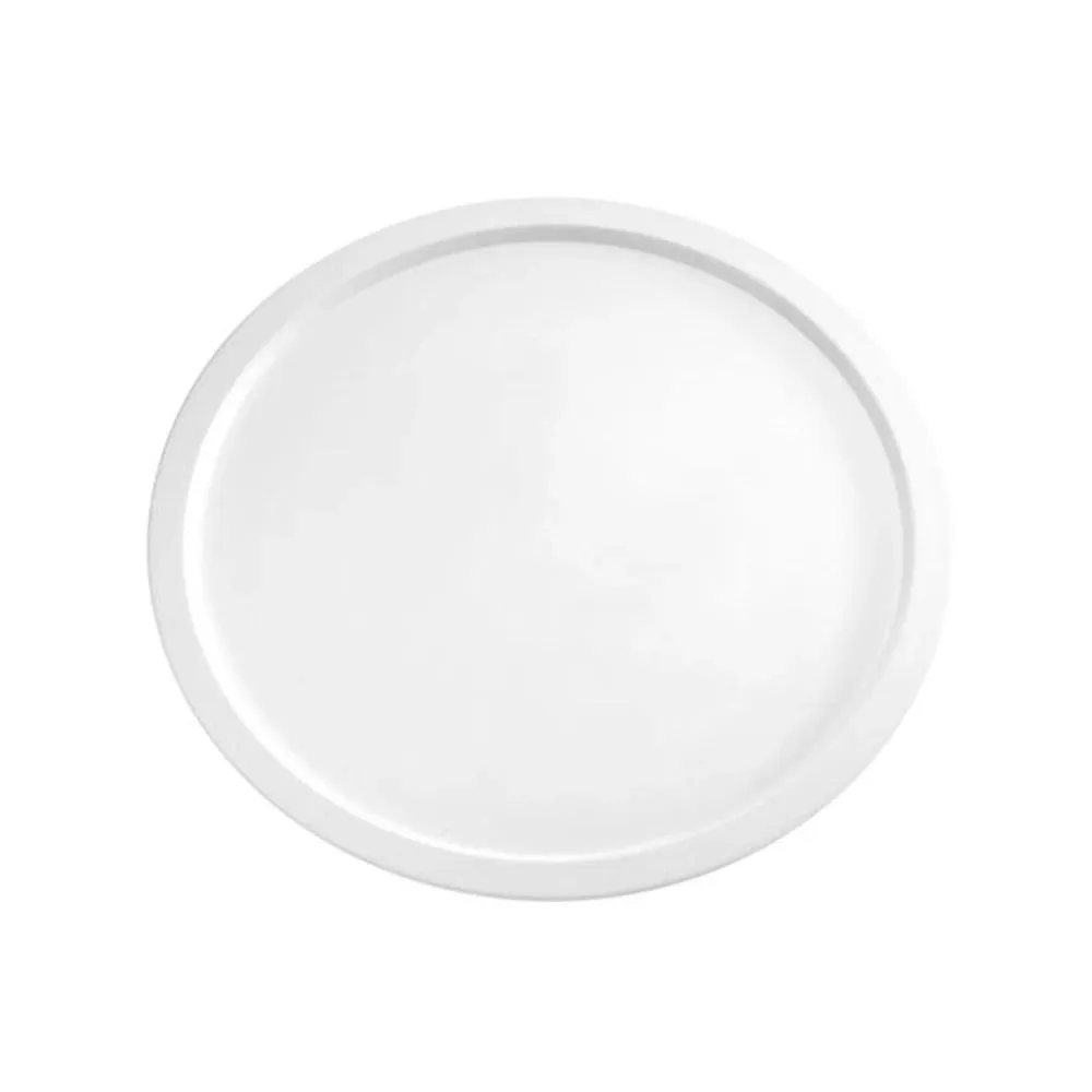 (6 бр.) Табла за сервиране - PURE - Меламин - Ø380mm - Височина: 25mm - Бял