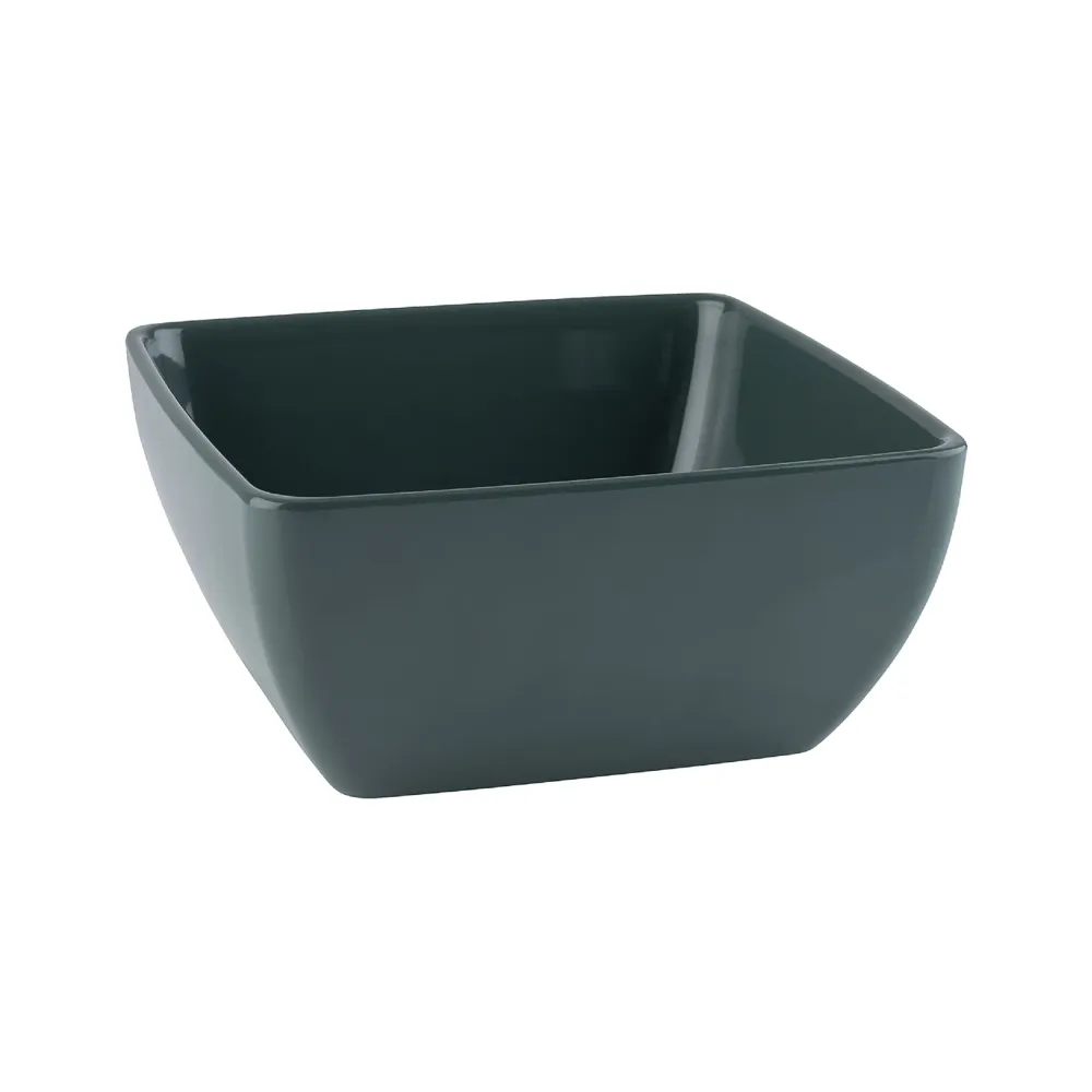 (6 бр.) Купа - PURE - Меламин - 3.8L - правоъгълна - 250x250mm - Дълбочина: 120mm - Зелено