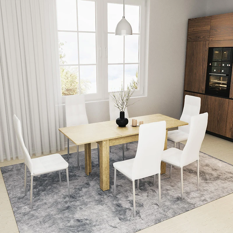 Трапезна маса QUIINразтегателна sonoma 120-174x70x73.5cм