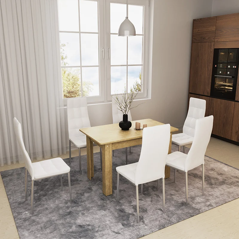 Трапезна маса QUIINразтегателна sonoma 120-174x70x73.5cм