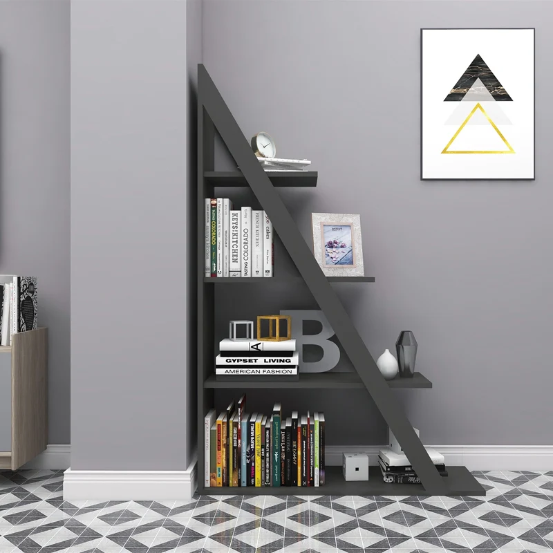 Библиотека Quina в цвят антрацит 100x30x150 см