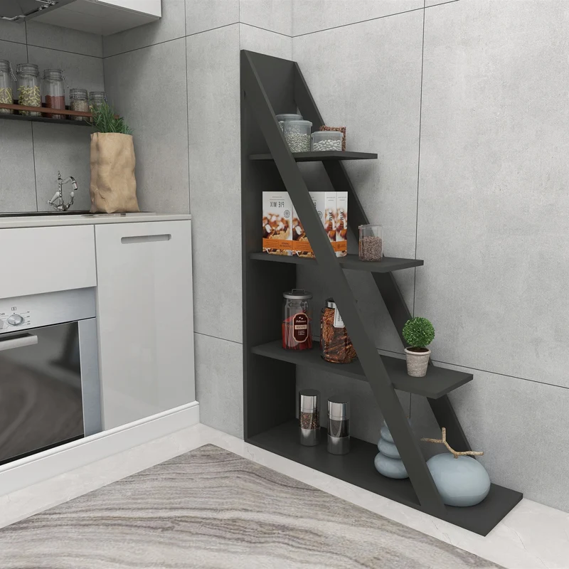 Библиотека Quina в цвят антрацит 100x30x150 см