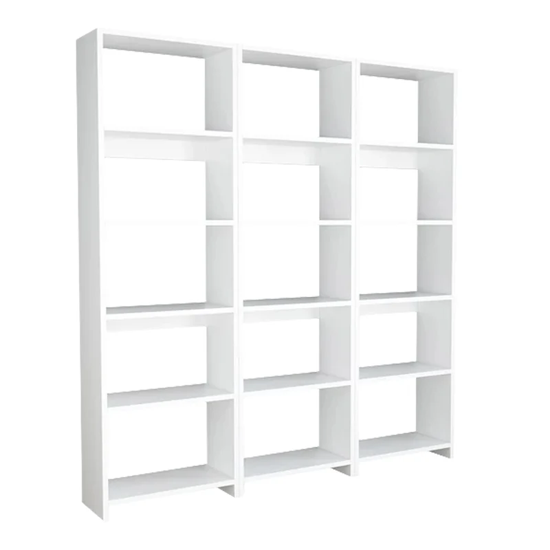 Библиотека Rabuku в бял цвят 146x22x123см