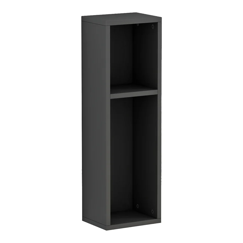 Стенен рафт Racks сив цвят 20x15x65см