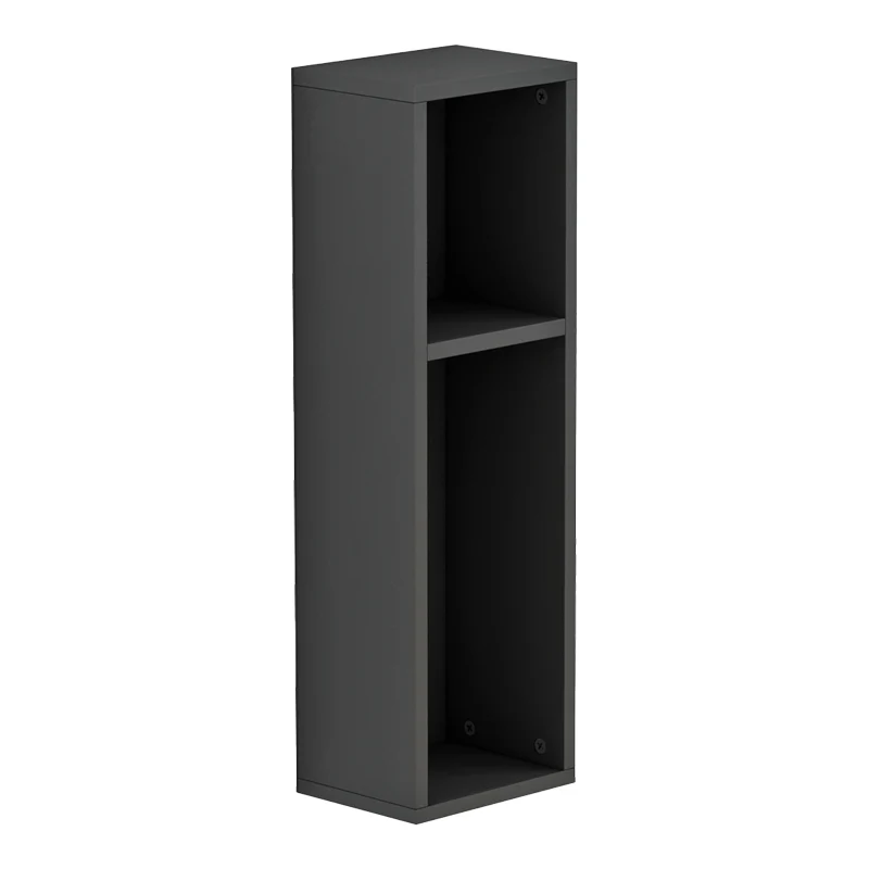 Стенен рафт Racks сив цвят 20x15x65см