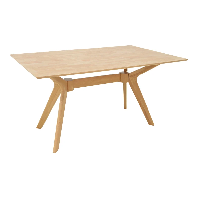 Маса RAFFLES от каучуково дърво с mdf в естествен цвят 150x90x76см