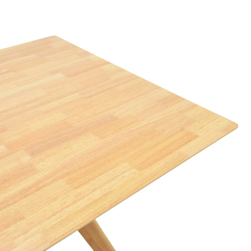 Маса RAFFLES от каучуково дърво с mdf в естествен цвят 150x90x76см