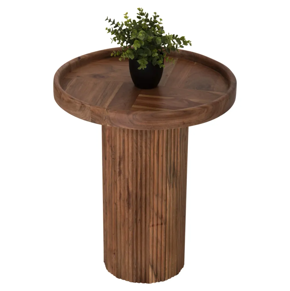 Странична маса RAJJEH естествен цвят Φ50x60см