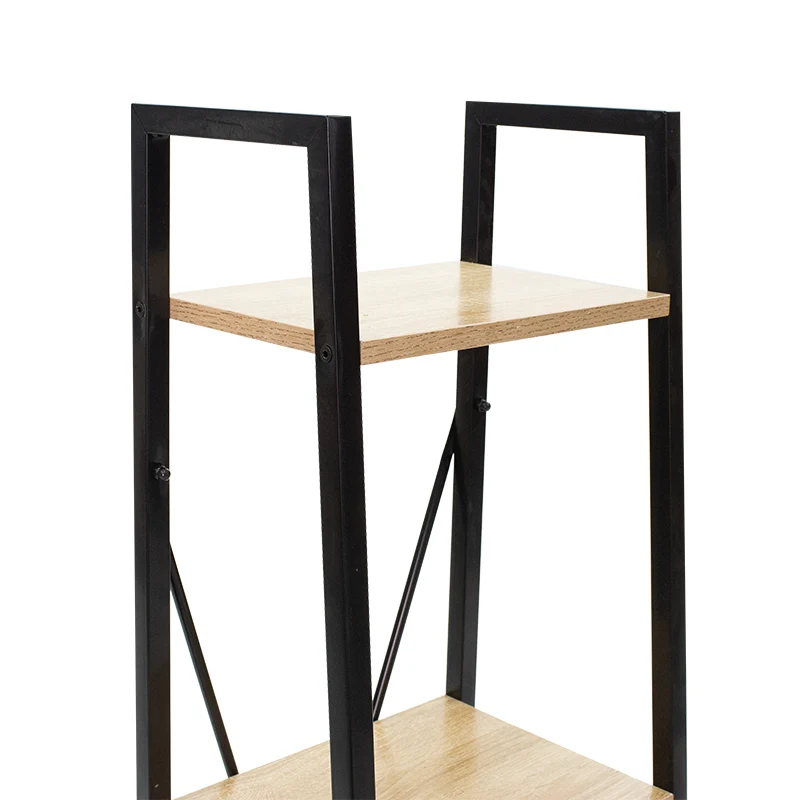 Етажерка за книги Ramon естествен-черен цвят 34x32,5x148см