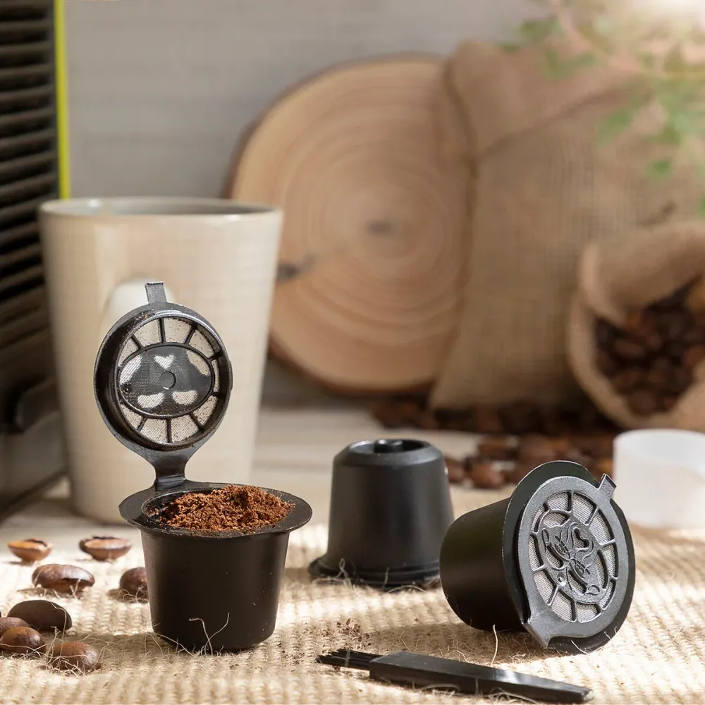 Комплект от 3 Kапсули Kафе за Mногократна Употреба Recoff InnovaGoods
