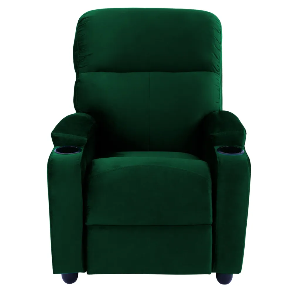 RELAX кадифено кресло кипарис с механизъм 80x92x102h см.