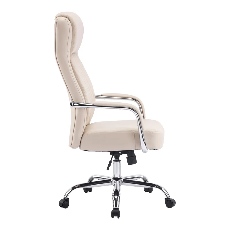 Мениджърски офис стол Rianda бежов pu 70x6x116-124см