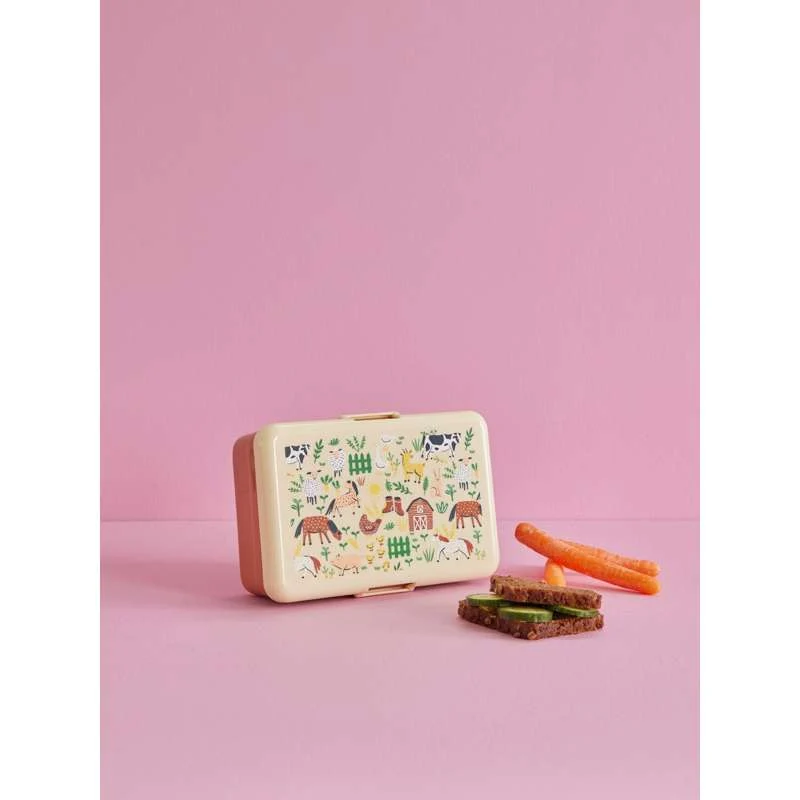 RICE Кутия за обяд с 1 отделение - голяма - Farm Totable - Brun