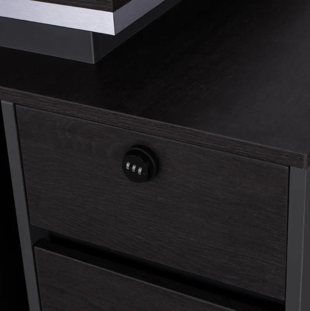 Офис бюро ROSEWOOD десен шкаф цвят венге 180X80X76см