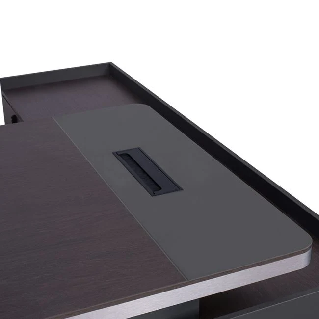 Офис бюро ROSEWOOD сив цвят 220X180X76см