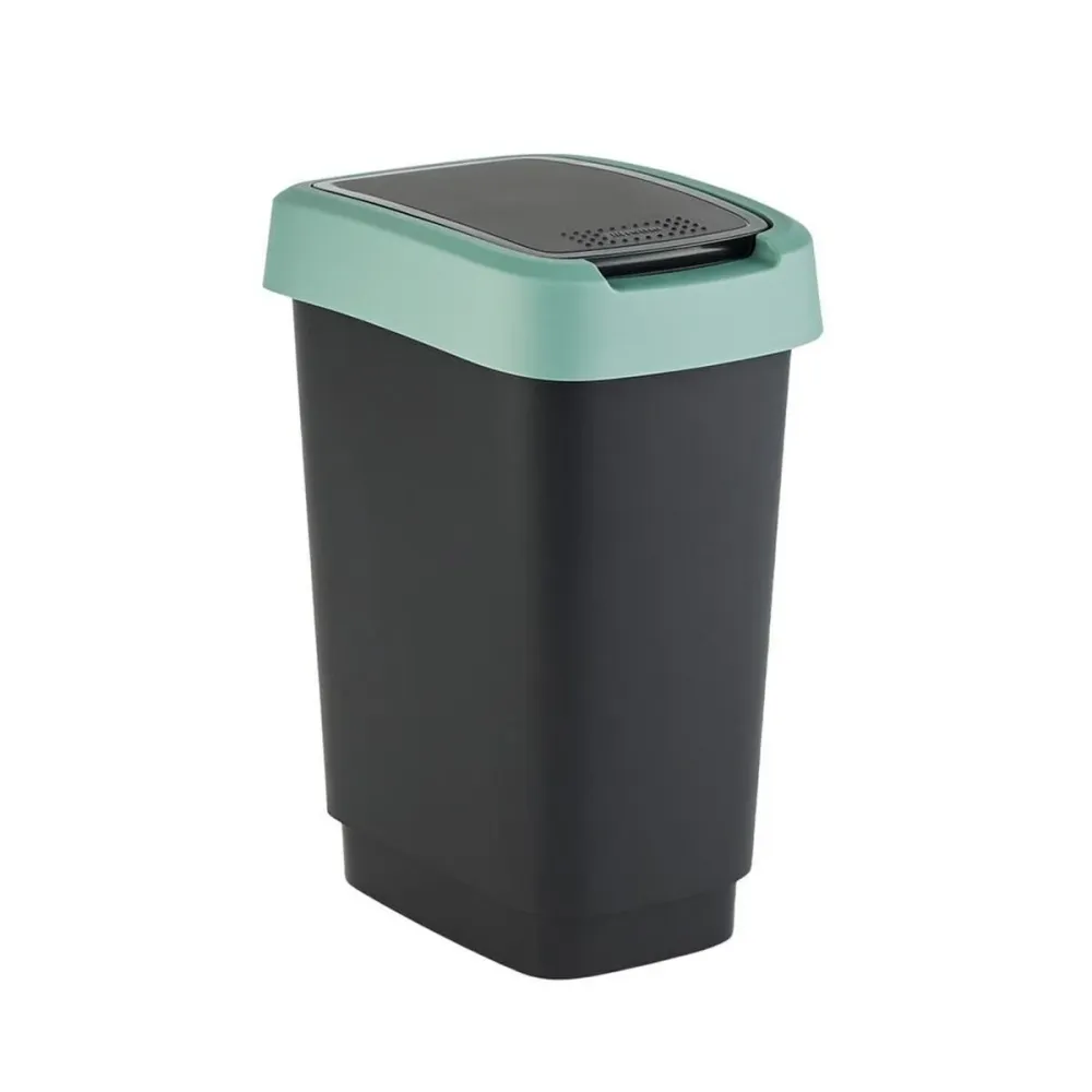 Кошче за боклук Rotho Twist Green Зелен Пластмаса 25 L
