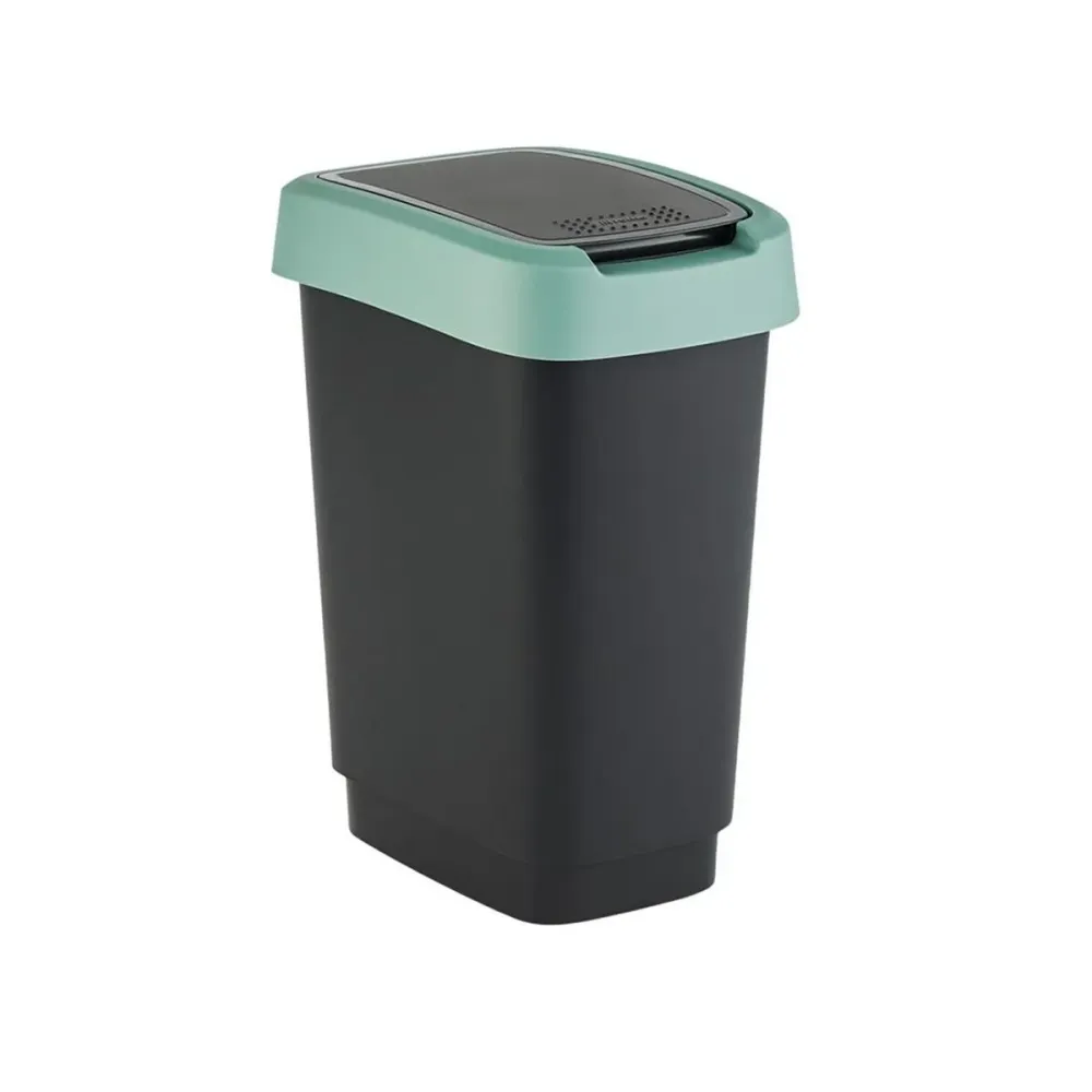 Кошче за боклук Rotho Twist Green Зелен Пластмаса 10 L