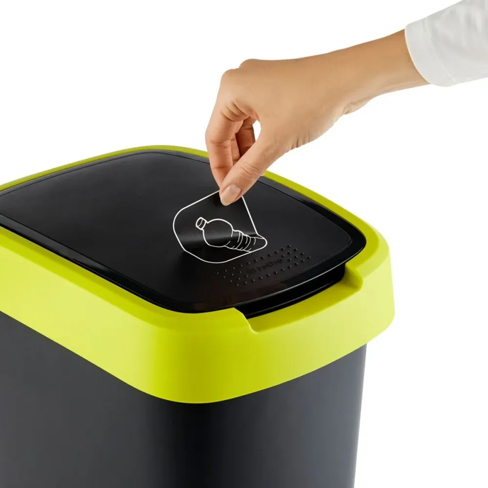 Кошче за боклук Rotho Twist Lime Пластмаса 50 L