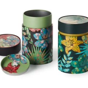 Кутия за съхранение на чай "Rustic Flower", 150гр.