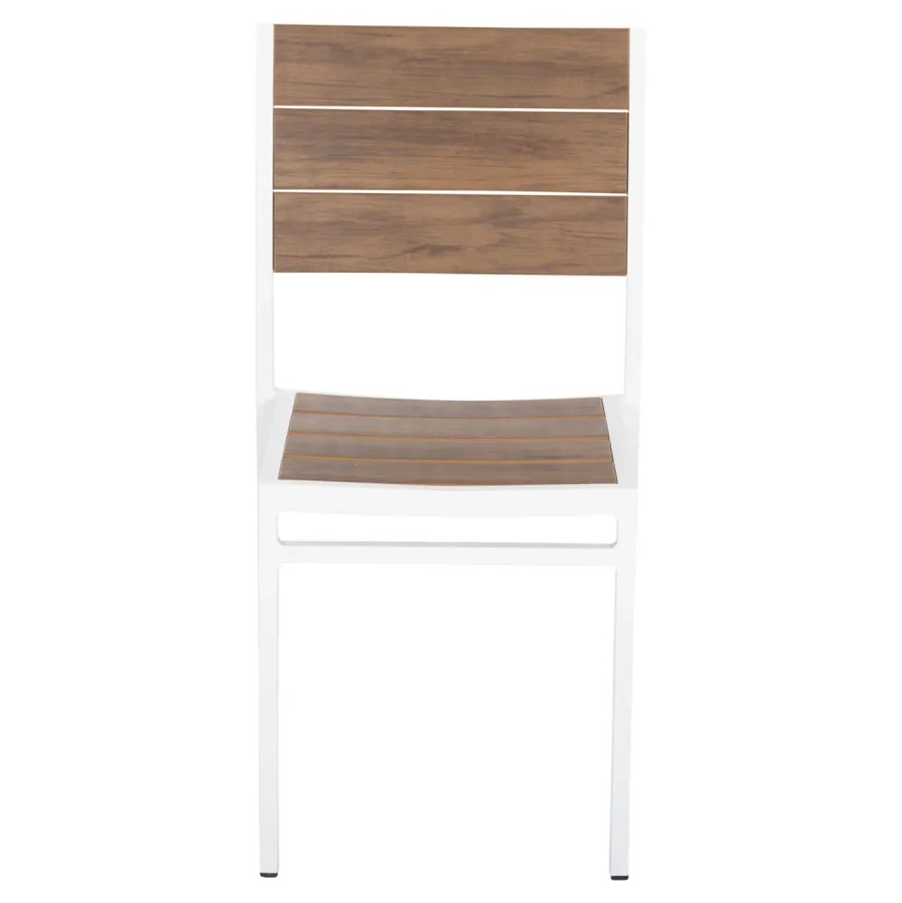 Алуминиев стол SAGA бял 46x52x86см.