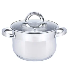 Тенджера с капак SAPIR SP 1210, Mногослойно дъно, Pодходяща за индукция, инокс, висококачествена