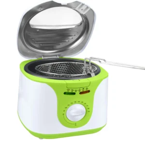Фритюрник SAPIR SP-1980-DF, 1300W, 2 литра, Фиксиран съд с незалепващо покритие, GS Сертификат
