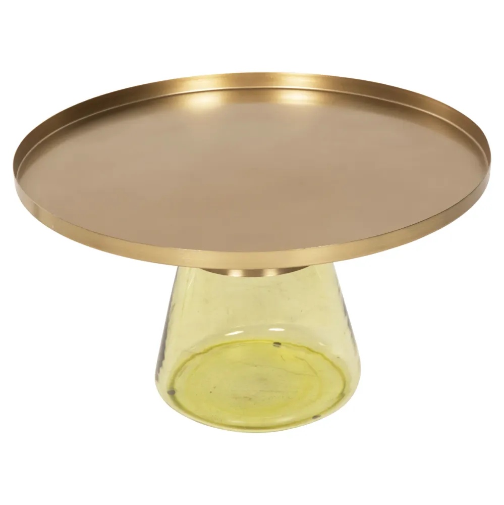 Холна маса SCAL цвят жълт-златист Φ76x43.5Hcм
