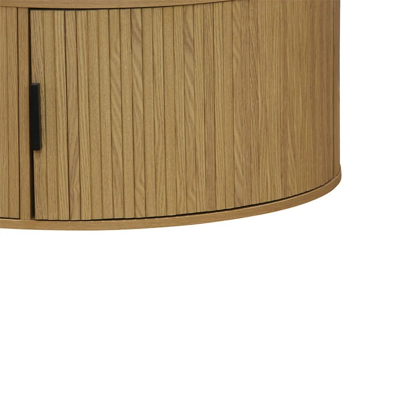 Холна маса SCANDI MDF естествен D80x35.5см