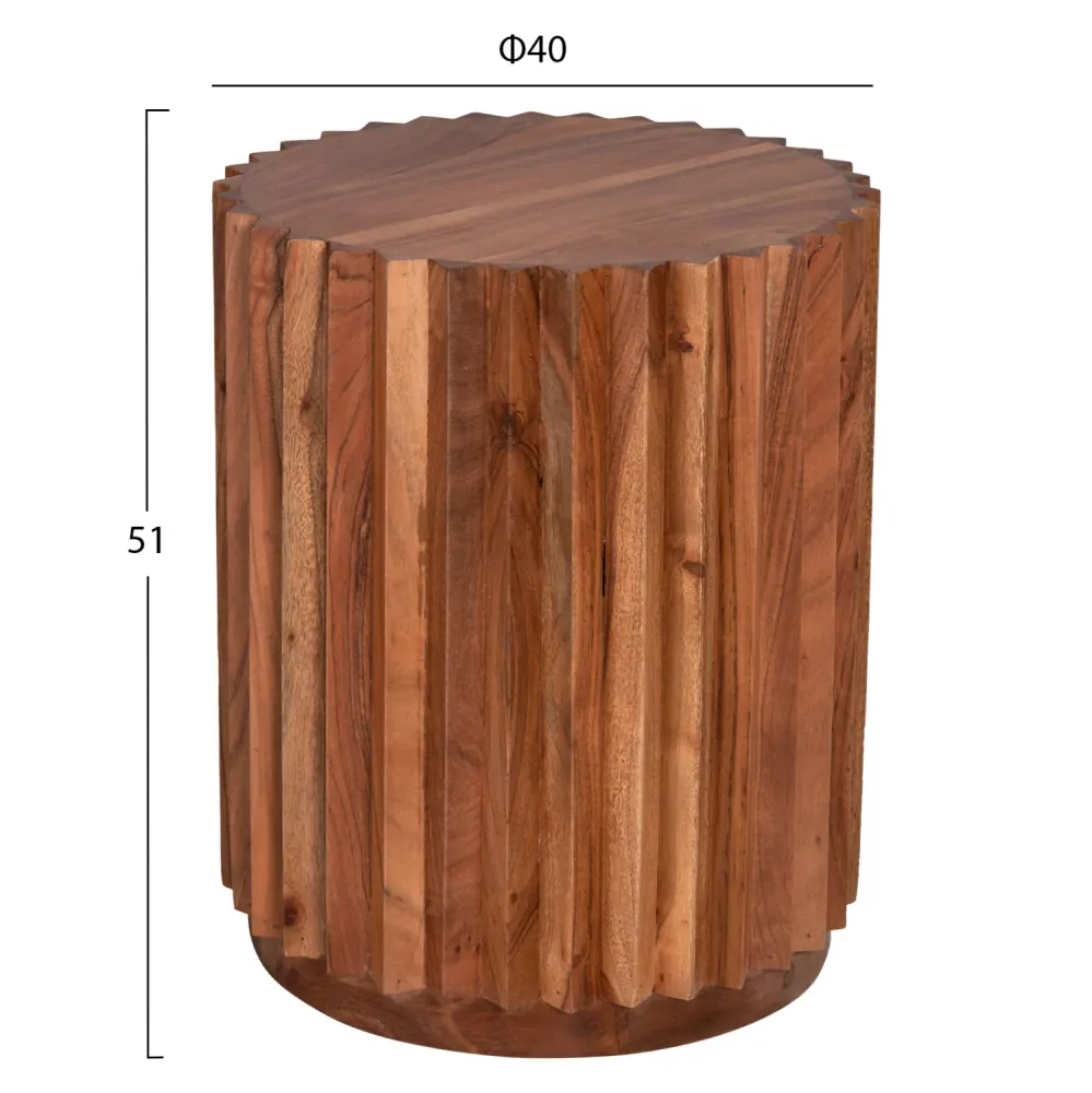 Странична маса SEDGE естествен цвят Φ40x50Всм
