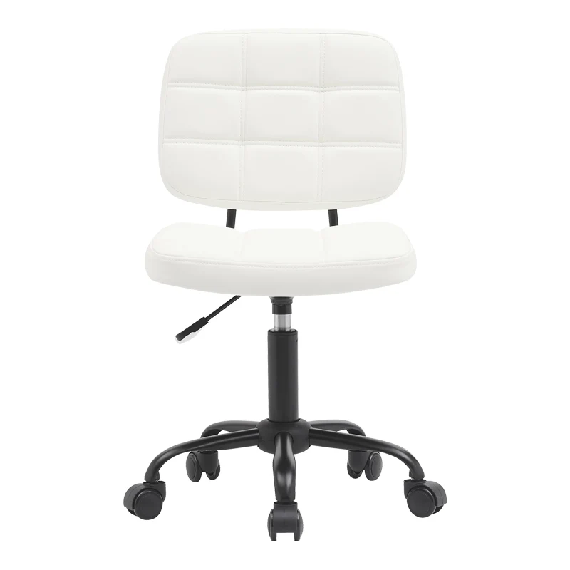 Офис стол Sedia pu бял 50x50x75-85см