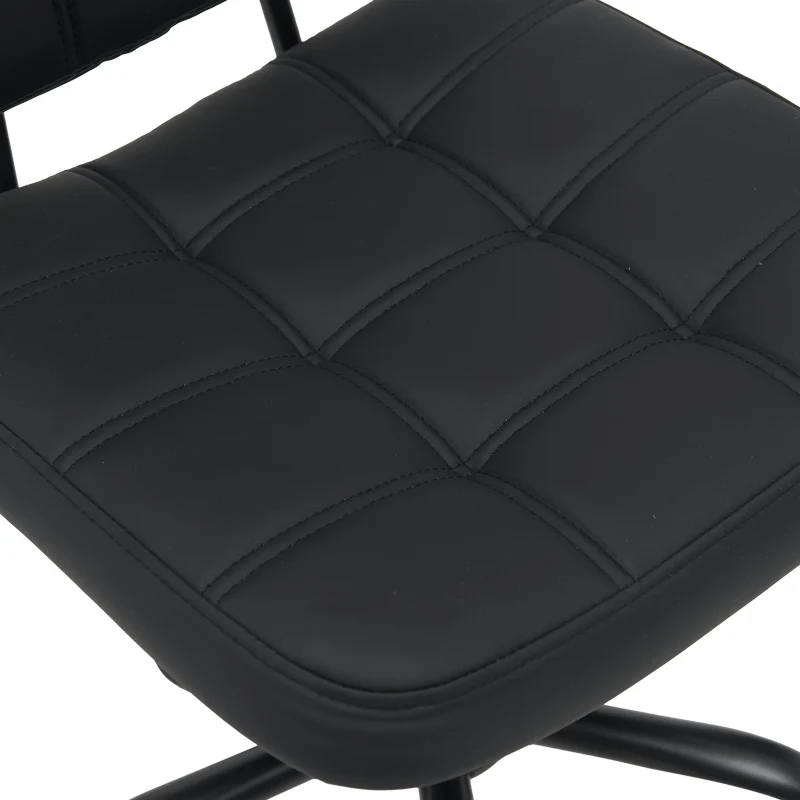 Офис стол Sedia pu черен 50x50x75-85см