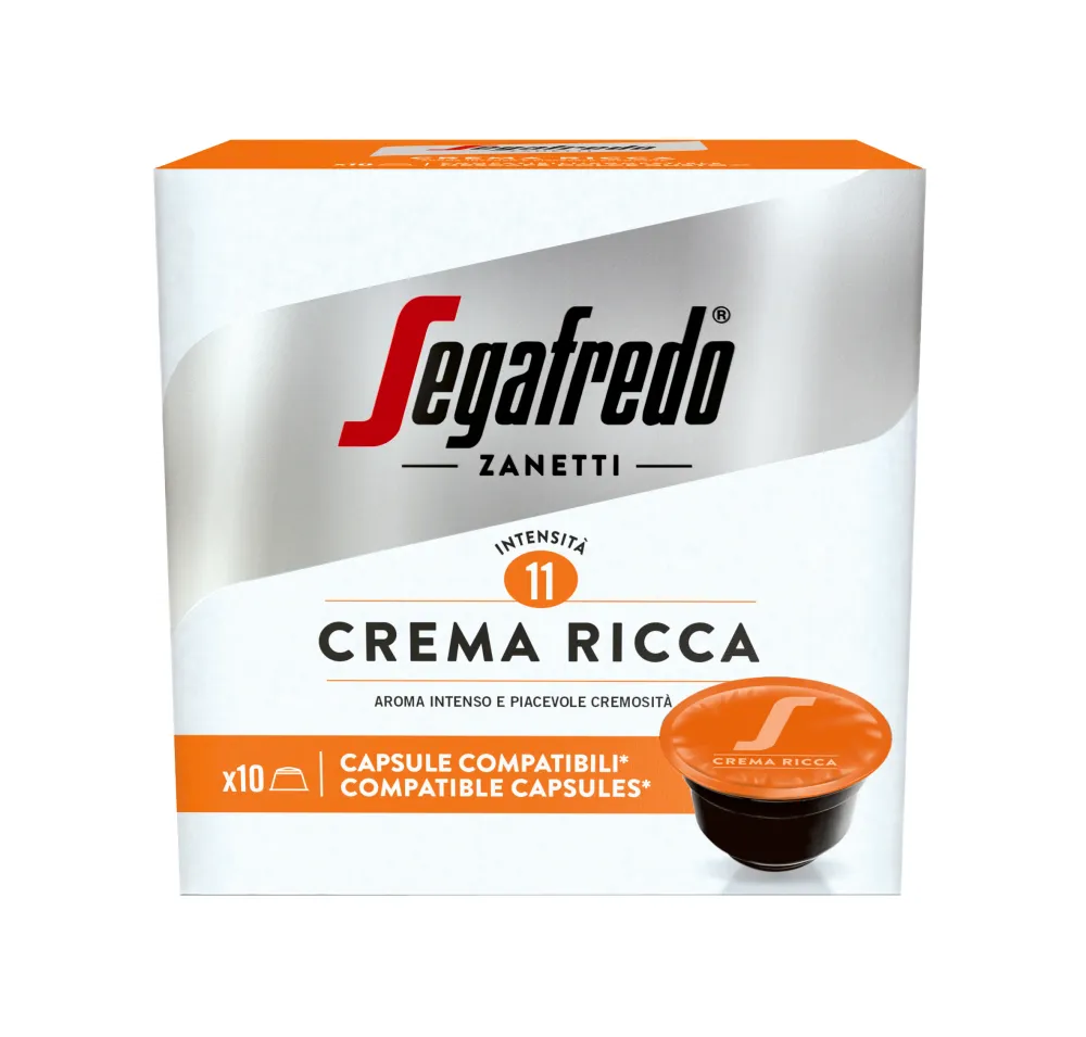 Segafredo CREMA RICCA съвместими капсули за DOLCE GUSTO, 10 бр