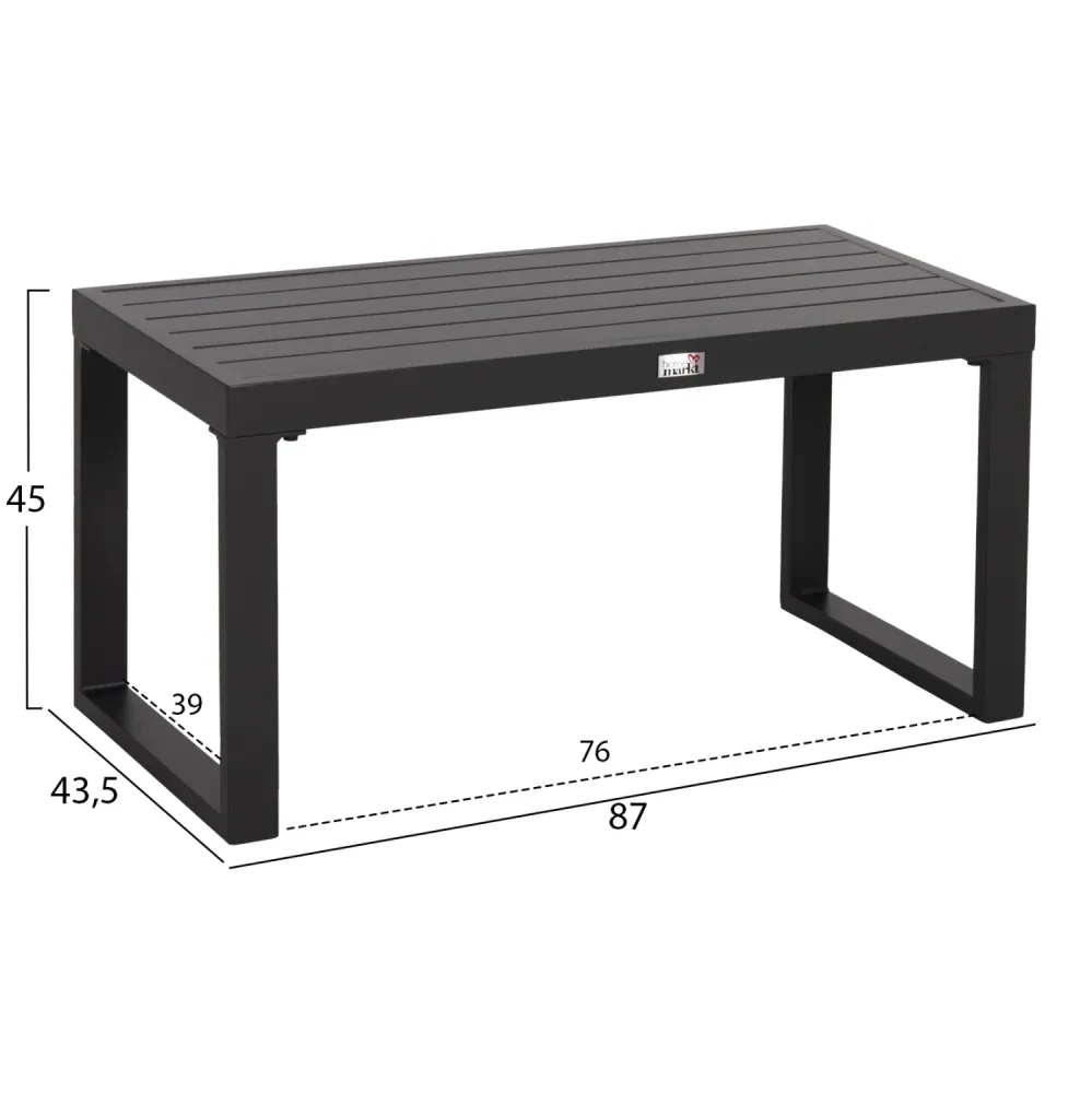 Маса SENTRY цвят антрацит 87x43,5x45