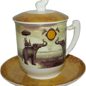 Чаша за чай с цедка Sepia Elephant 380 мл