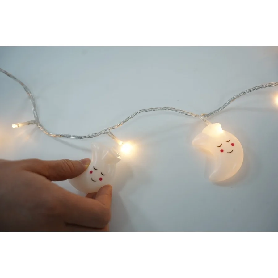 Set 10 Ornamente pentru Instalatie, Flippy, Atasare la Instalatia de Craciun, Design Festiv, Protectie Becuri Instalatie,...