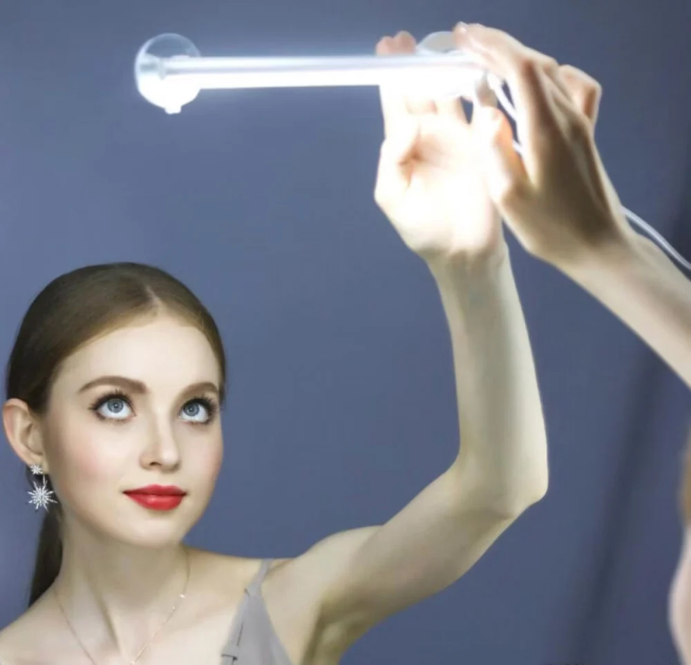 Seventybeauty 30 см LED лампа за огледало – Осветление за грим, светлина без сенки