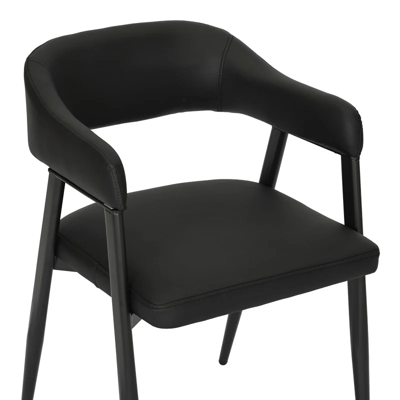 Трапезен стол SEZAN черен цвят 56x55x78см