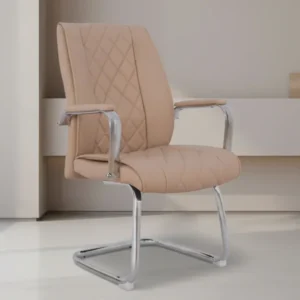 Посетителски стол SHAILA бежов цвят 62x70x101см