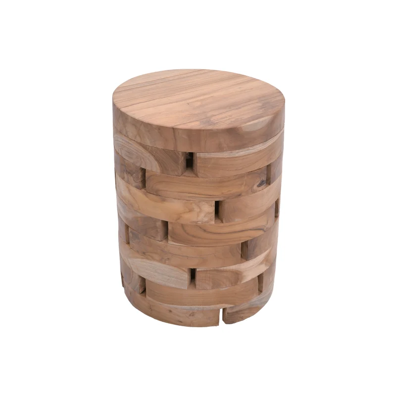 Табуретка Shard естествено тиково дърво масив d35x45см