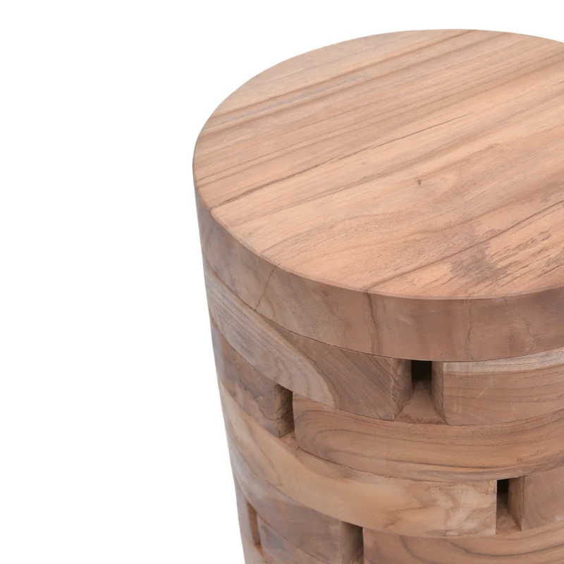 Табуретка Shard естествено тиково дърво масив d35x45см