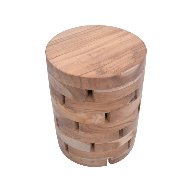 Табуретка Shard естествено тиково дърво масив d35x45см